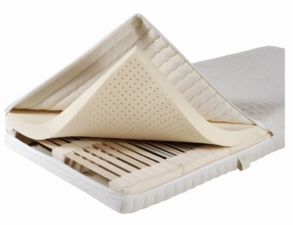 Für Betten mit geringer Einsinktiefe kann das Lamellensystem Naturform mit einer Kompakthülle geliefert werden.