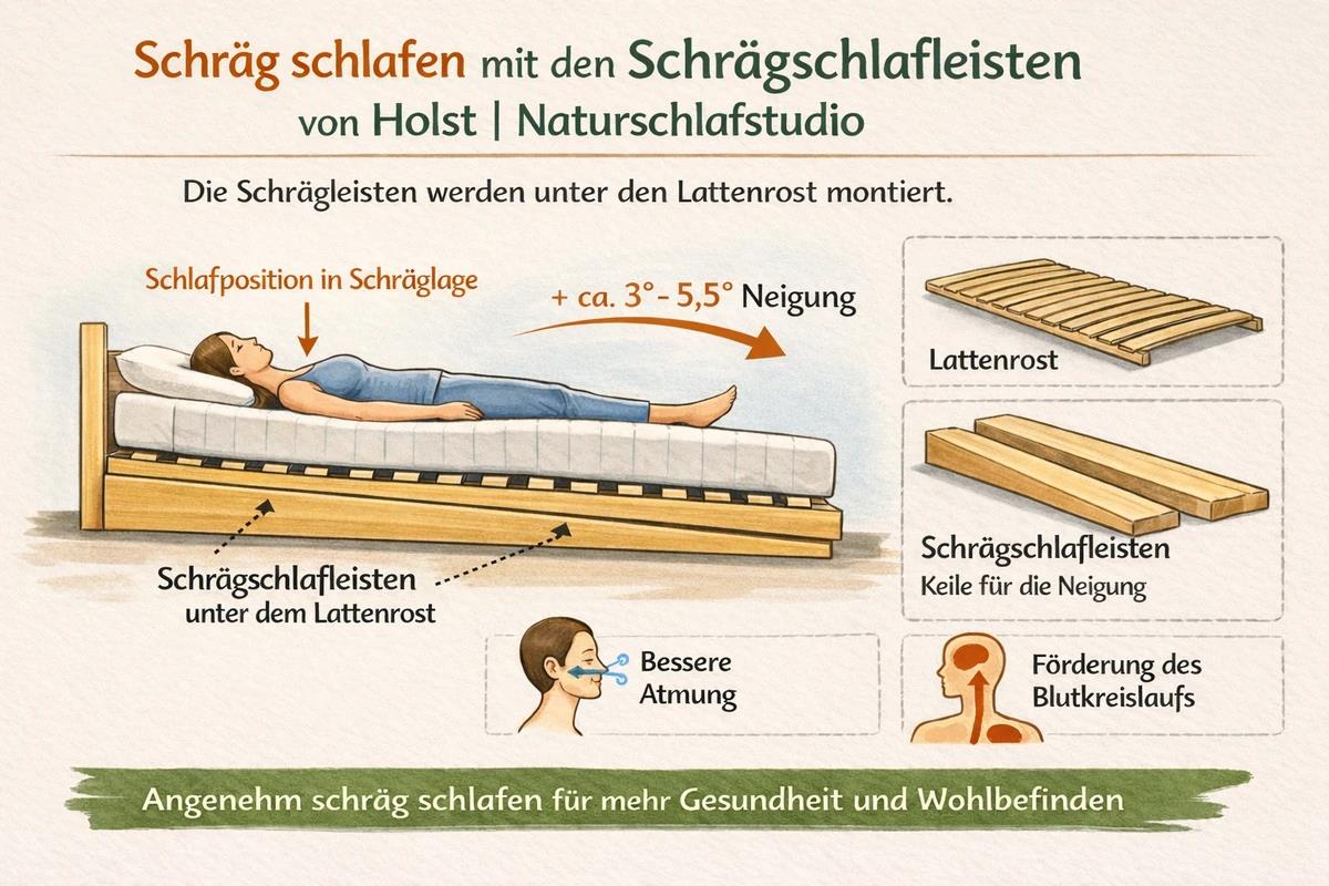 Schräg-Schlafen-Liegen