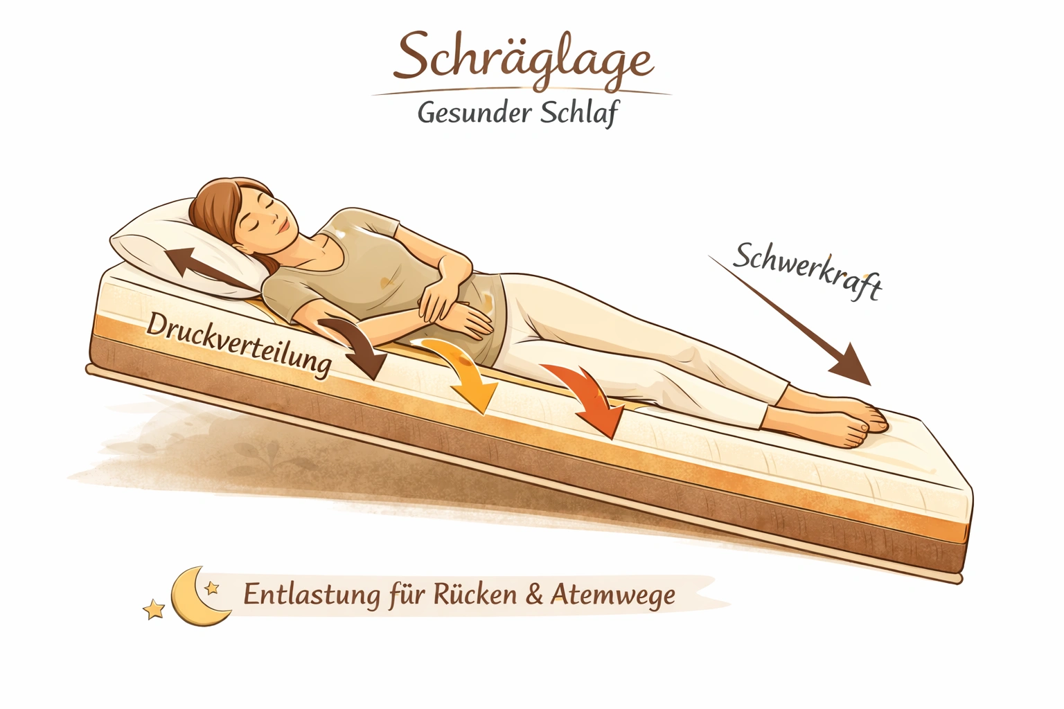 Schräg-Schlafen-Liegen