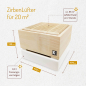 Preview: ZirbenLüfter® CUBE mini II, Luftreiniger für Räume bis 20m²