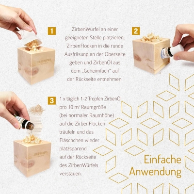 Januar-Aktion: ZirbenFamilie-ZirbenWürfel Set