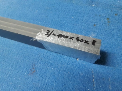 Kompaktplatten-Abschnitte, anthrazit - VE mit 3 St. ca. 1000 x 40 x 8 mm (LxBxD)