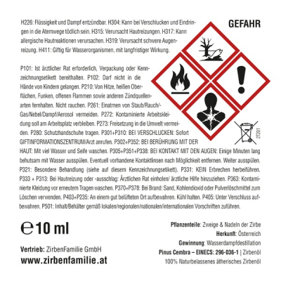 ZirbenFamilie-ZirbenÖl  10ml