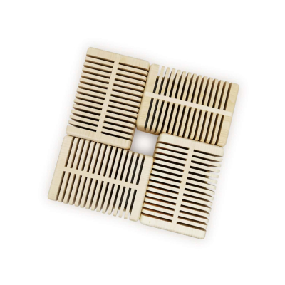 Ersatz - 4er Set Zirben-Lamellen für ZirbenLüfter® Cube II