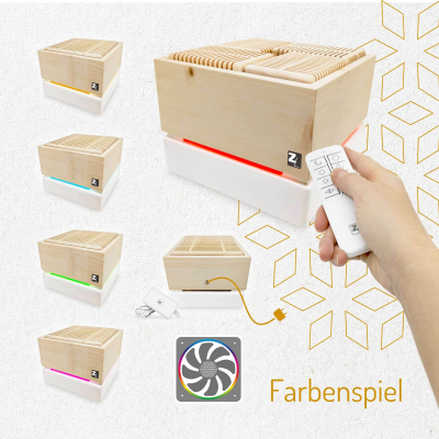 ZirbenLüfter® CUBE II, Luftreiniger für Räume bis 40m²