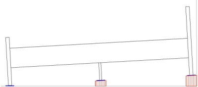 SchrägSchlafen mit Klötze am Kopfende