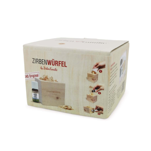 Symbolbild: angegebener Preis bezieht sich auf ein ZirbenWürfel Set