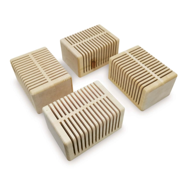 Ersatz - 4er Set Zirben-Lamellen für ZirbenLüfter® Cube II