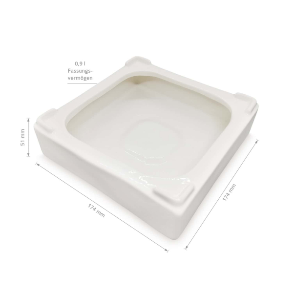 Ersatz - Keramik-Verdunsterbehälter 0,9 L für ZirbenLuftreiniger Cube II mini