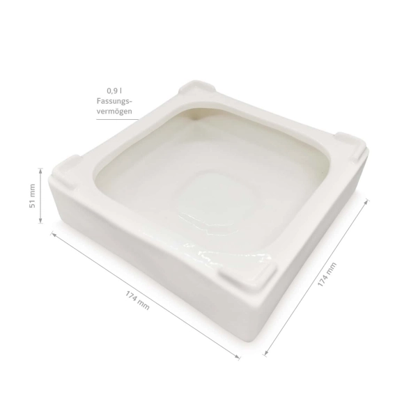 Ersatz - Keramik-Verdunsterbehälter 0,9 L für ZirbenLuftreiniger Cube II mini