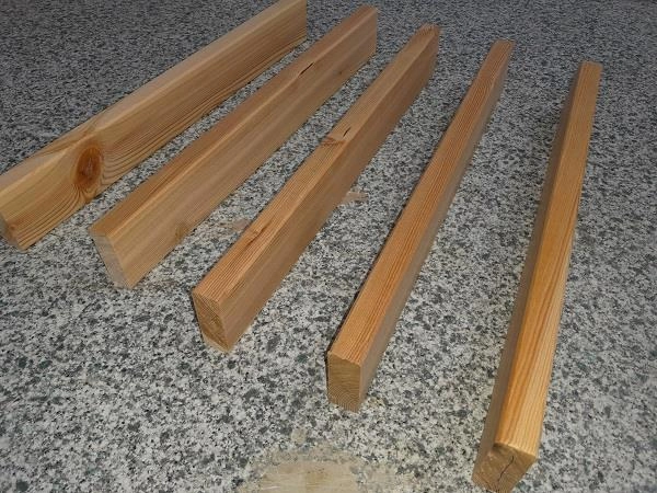 Sibirische Lärche Glattkant-Fasebretter