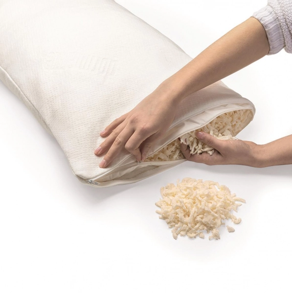 NEU: ZIRBENPILLO MED mit HANF-STRICK-Außenbezug - Mit den positiven Eigenschaften der Zirbe 40 x 80 cm