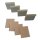 Relax 2000 - Distanzplatten für Schulterabsenkung, Set mit 4 St. 5,5 x 5,5 x 1 cm und 4 St. selbstklebende Klett-Pads