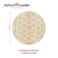 300cm "ZirbenBlume des Lebens" Wand- und...