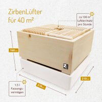 ZirbenLüfter® CUBE II, Luftreiniger für...