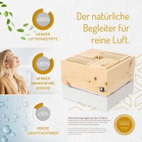ZirbenLüfter® CUBE II, Luftreiniger für Räume bis 40m²